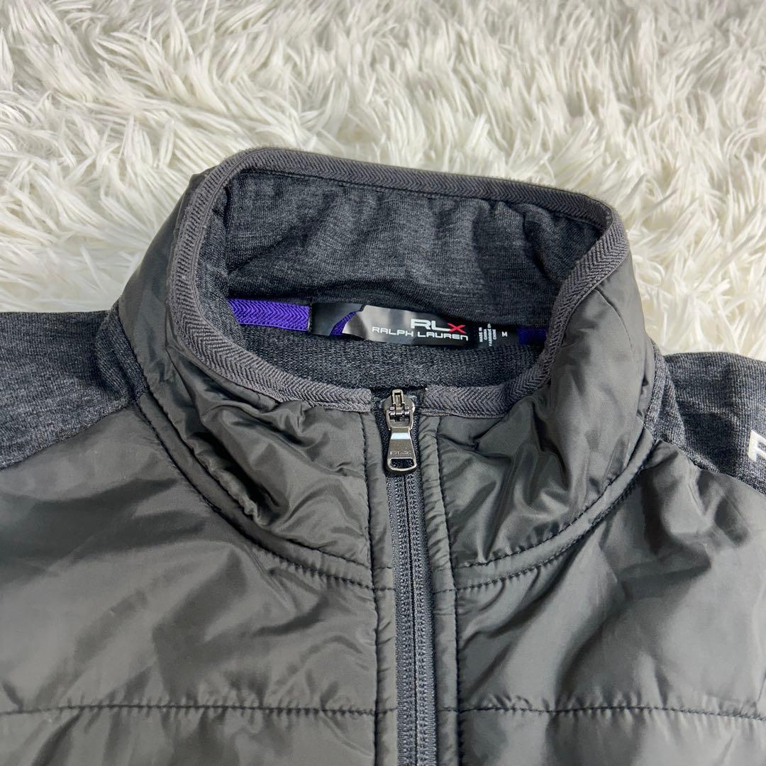 【外観美品・洗える】RLX ポロラルフローレン　中綿ジャケット　黒　M　ゴルフ