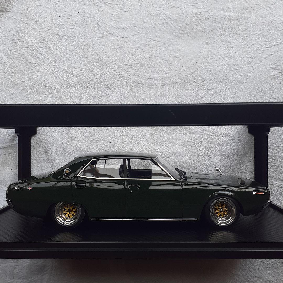 イグニッションモデル　ケンメリ4ドアGT-X 1/18グリーン　ig0971