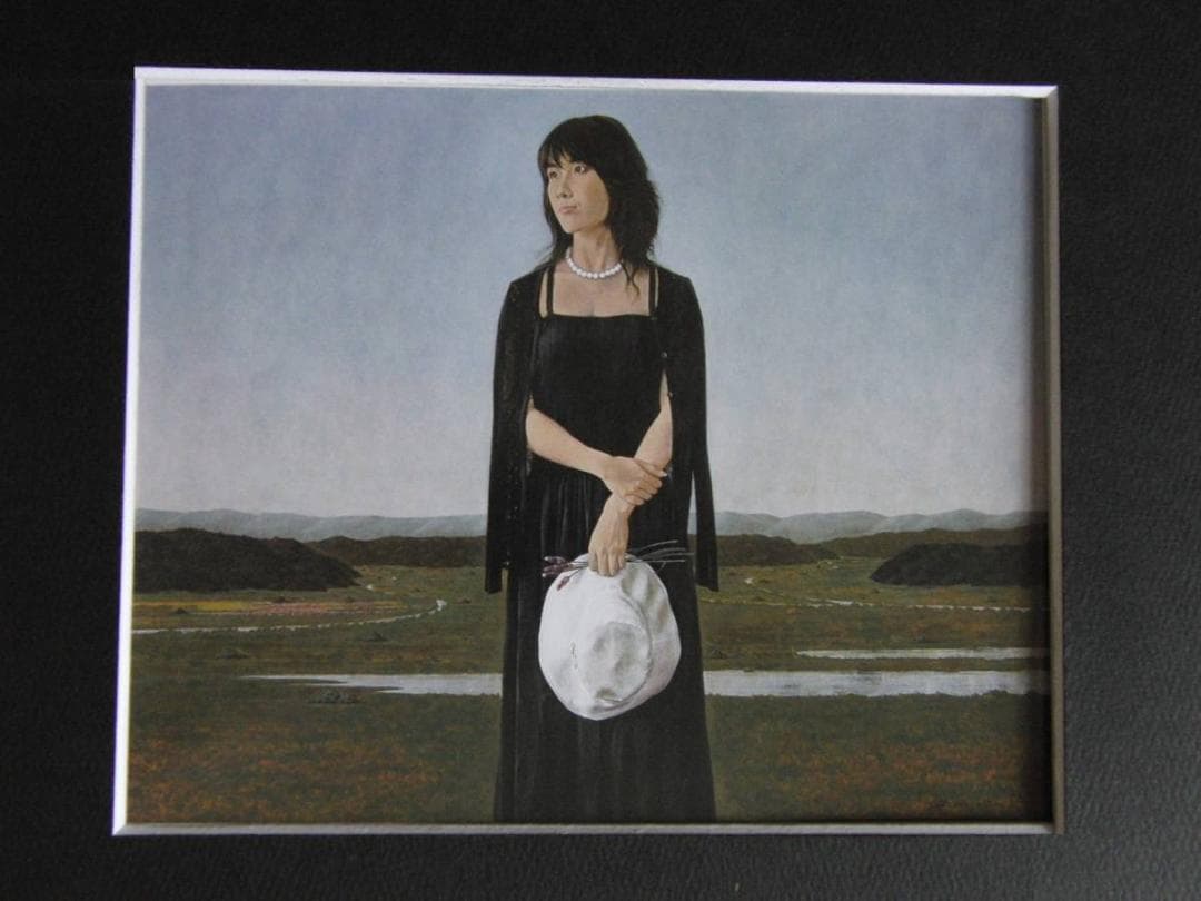 西田伸一、【刻・流】、希少な額装用画集より、新品額装付