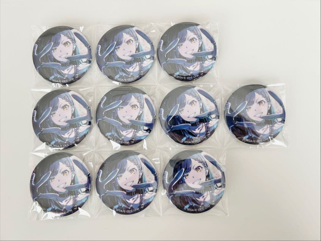 かぬれ プロセカ グリッター缶バッジ 48A 白石杏 48C 東雲絵名