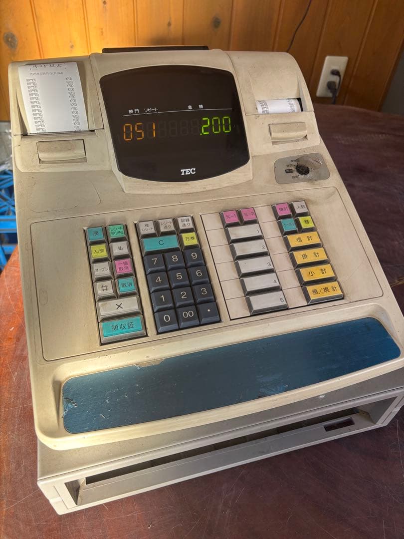 動作確認済み TEC レジスター ホワイト