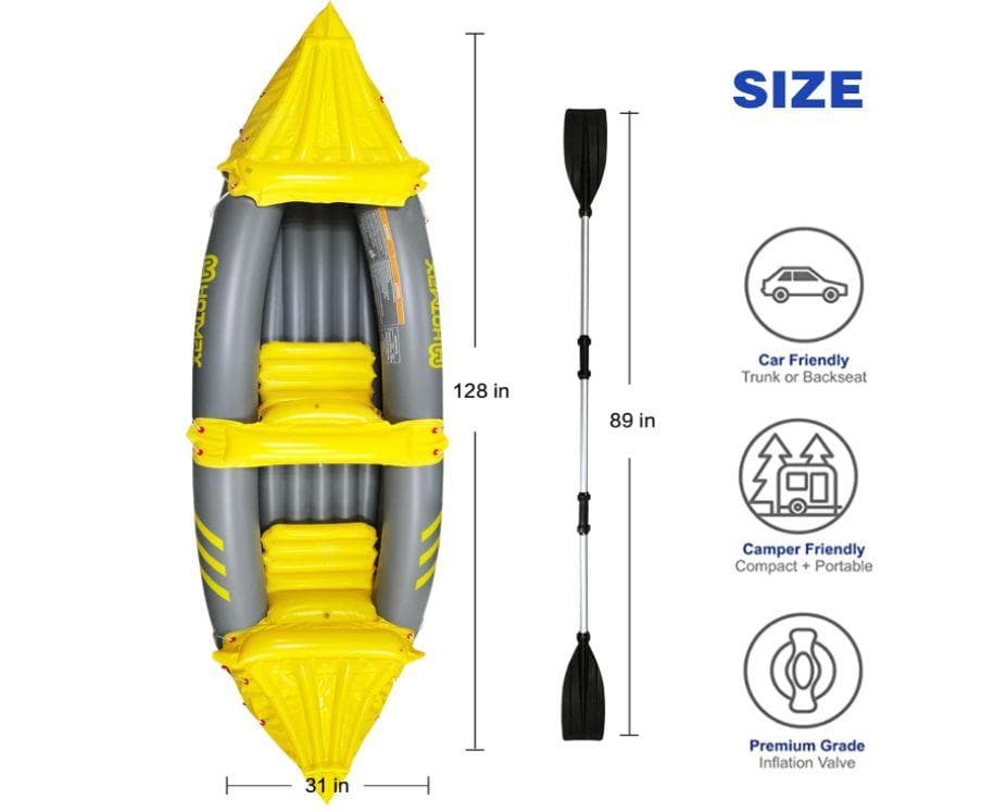 大漁!! 【送料無料】新品未開封 2人用 カヌー カヤック ゴムボート 釣り10