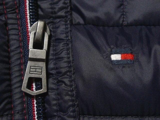 L日本サイズ位新品トミーヒルフィガーUS限定ダウンジャケット同機能フラッグカラー