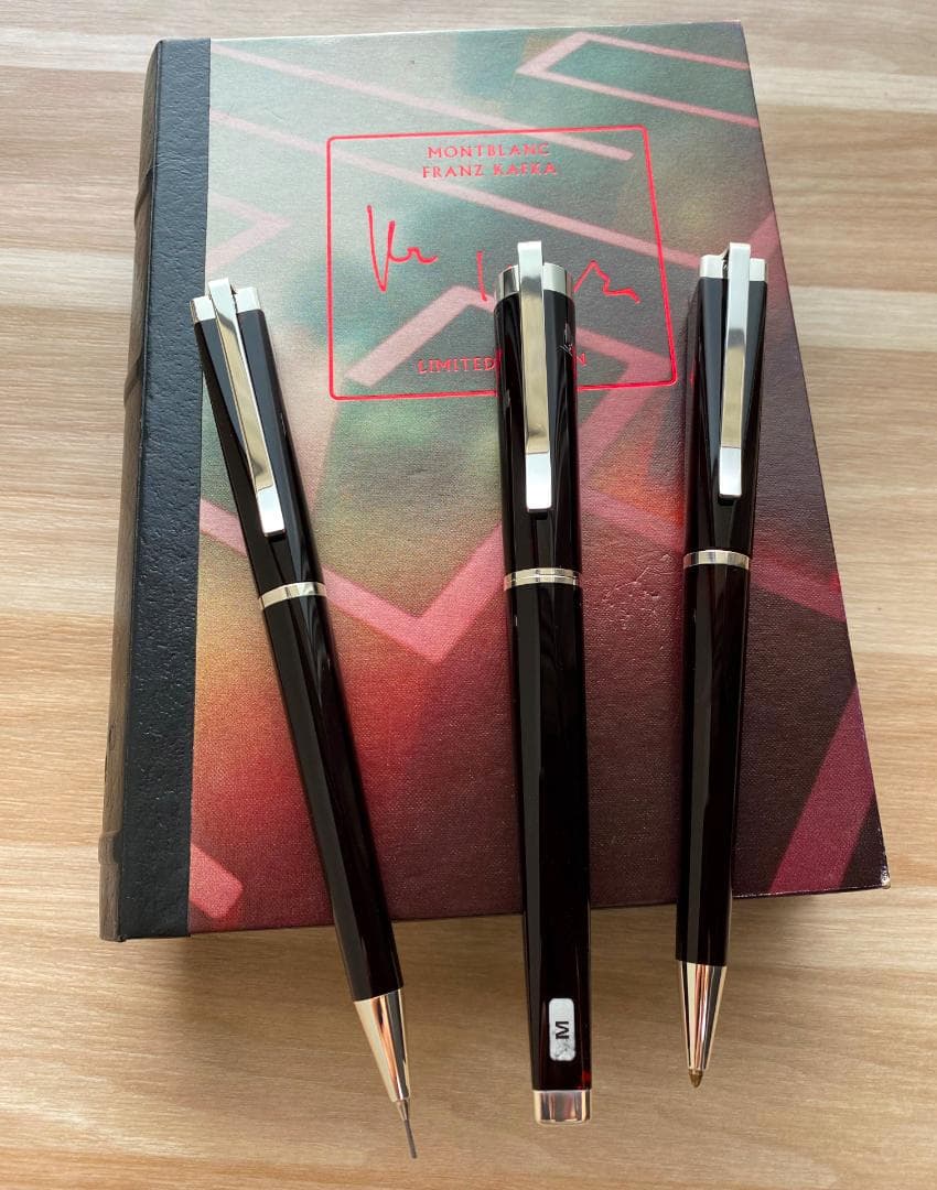 超美品　3本セット モンブラン 作家シリーズ　フランツ・カフカ　925シルバー