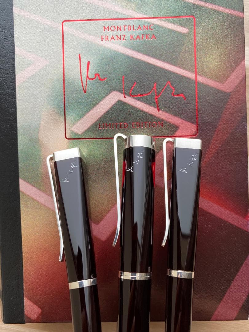 超美品　3本セット モンブラン 作家シリーズ　フランツ・カフカ　925シルバー