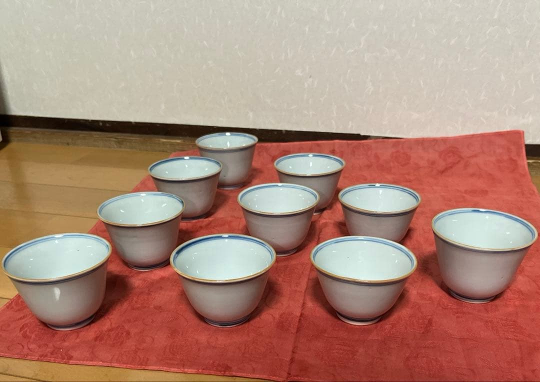 煎茶道具　茶器　茶碗　10客セット　柄揃えサイズバラ