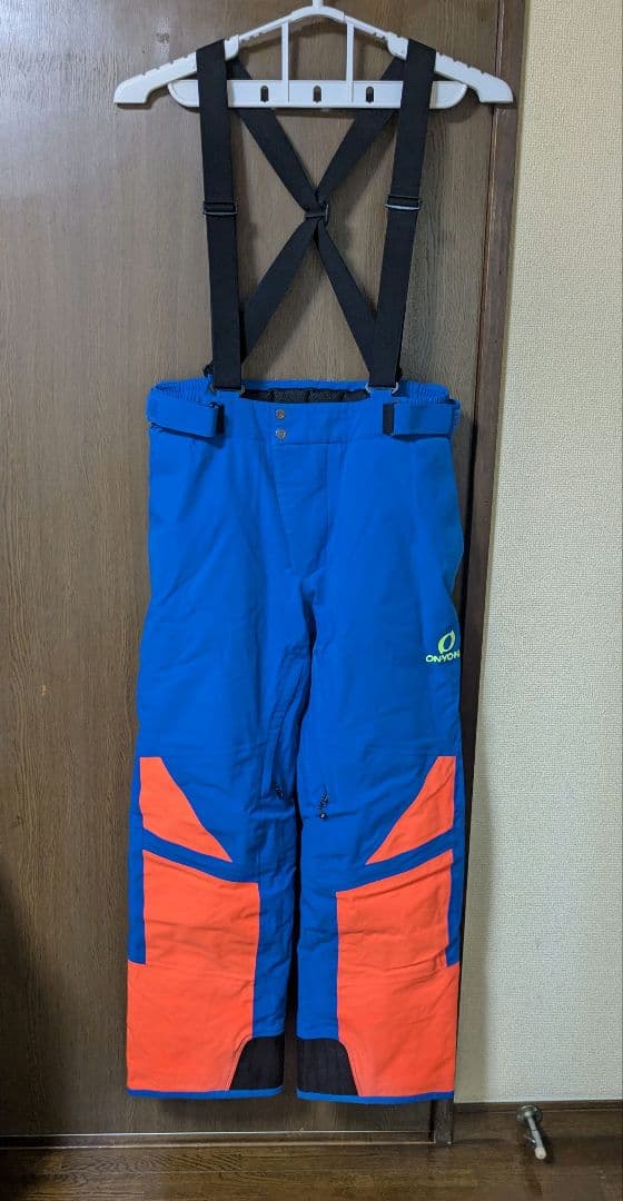 ON−YO−NE スキーウェアパンツ 青とオレンジ XO