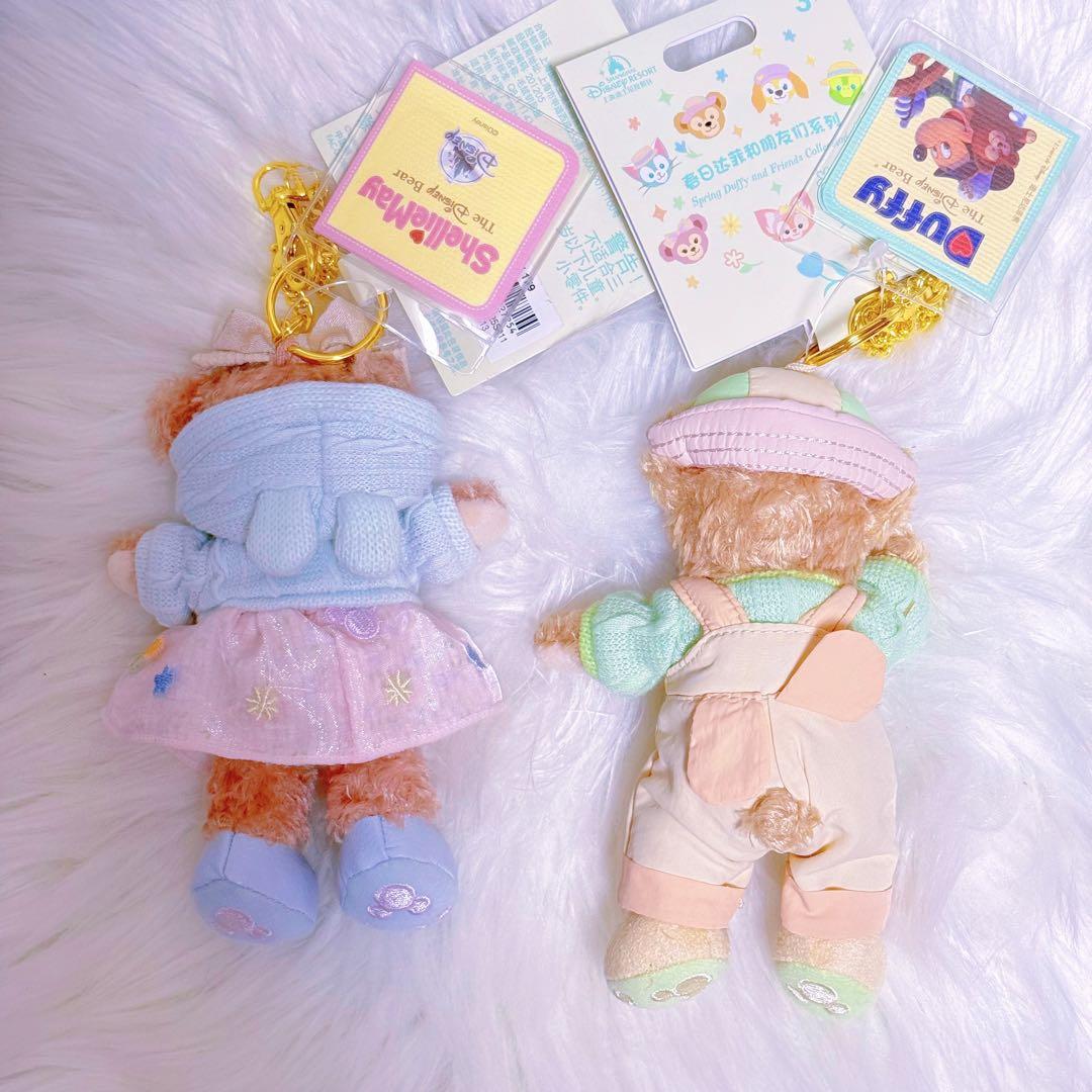 上海ディズニー　2025春日　ダッフィー&シェリーメイ　キーホルダー