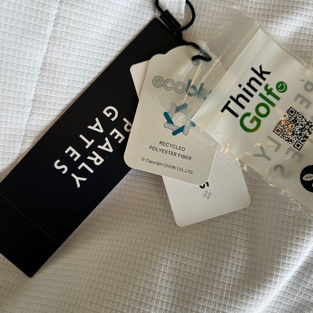 PEARLY GATES ブロッククロス　ノータックパンツ ホワイト　サイズ4