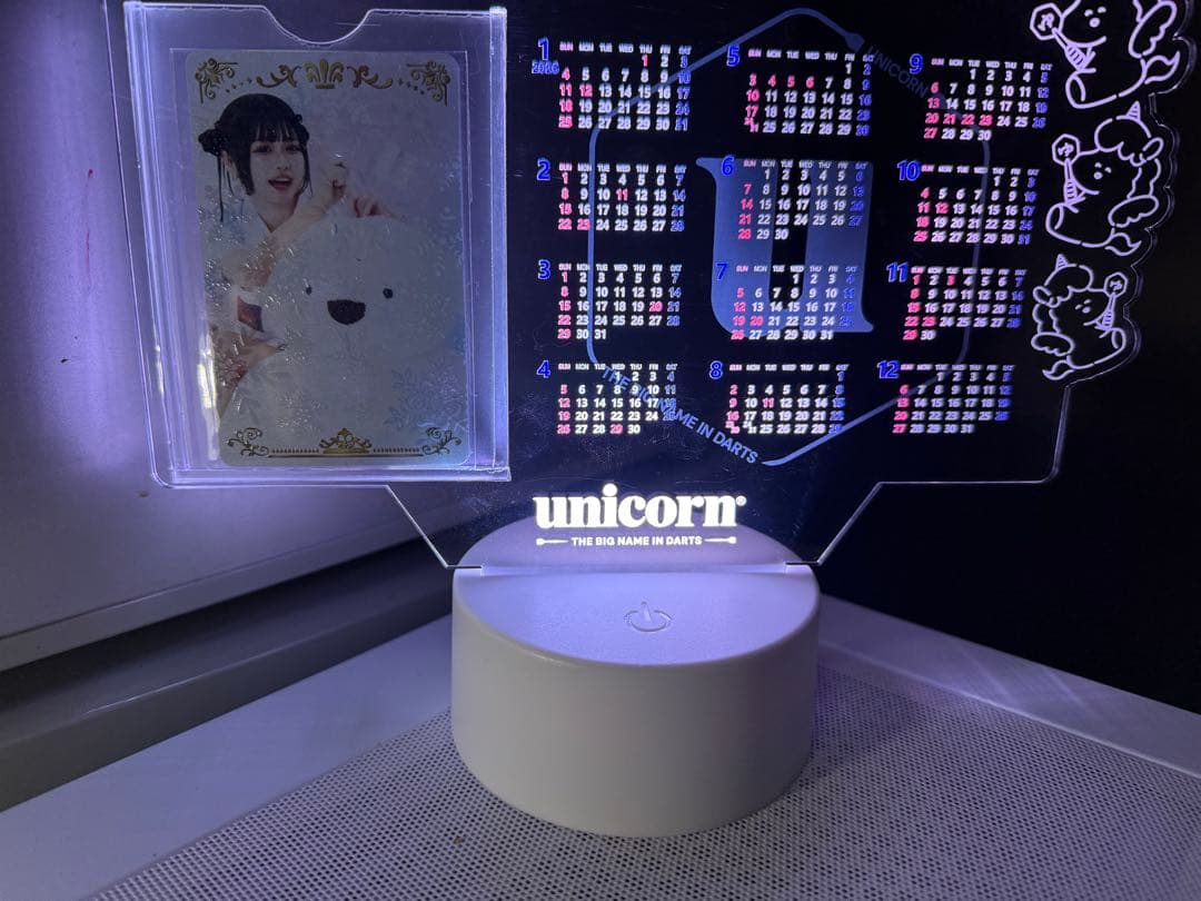 UNICON 文山雪華選手ライブカード　LEDアクリルスタンド カレンダー付き