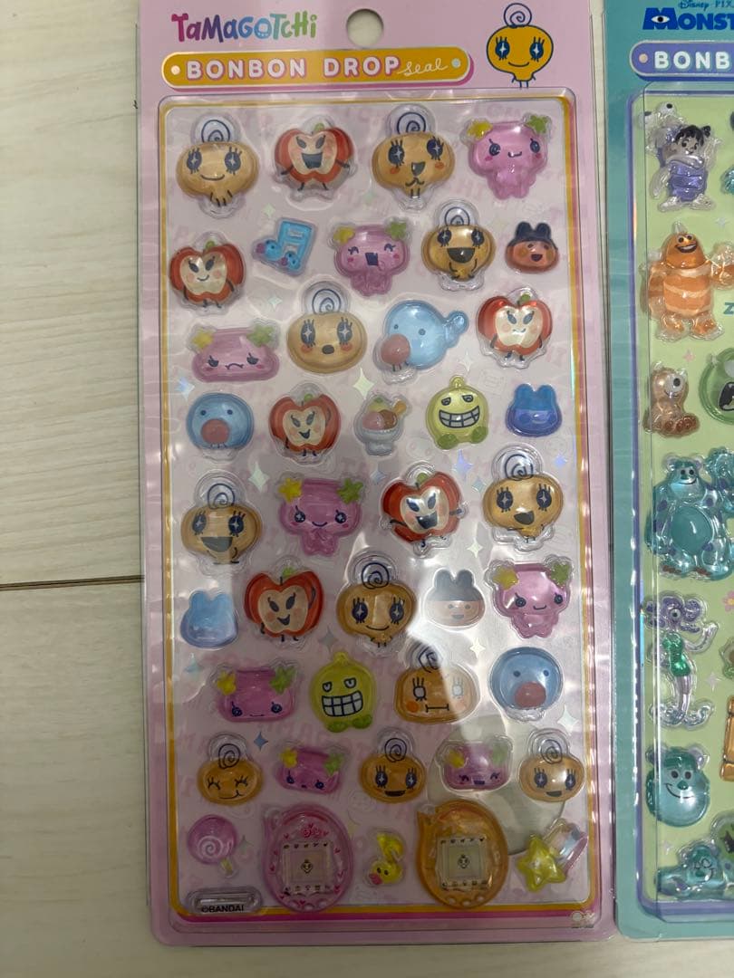 国内正規品　ボンボンドロップシール サンリオ、たまごつち