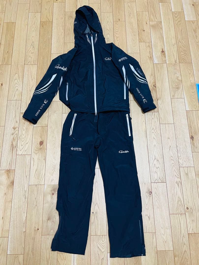 マロンGamakatsu ブラックワークス　レインスーツ　Mサイズ