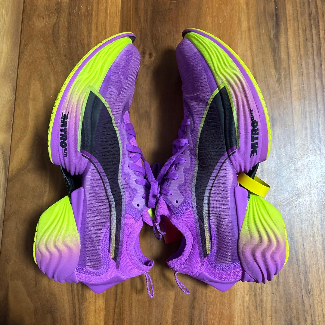 PUMA FAST-R NITRO ELITE2 紫/黄緑　26センチ