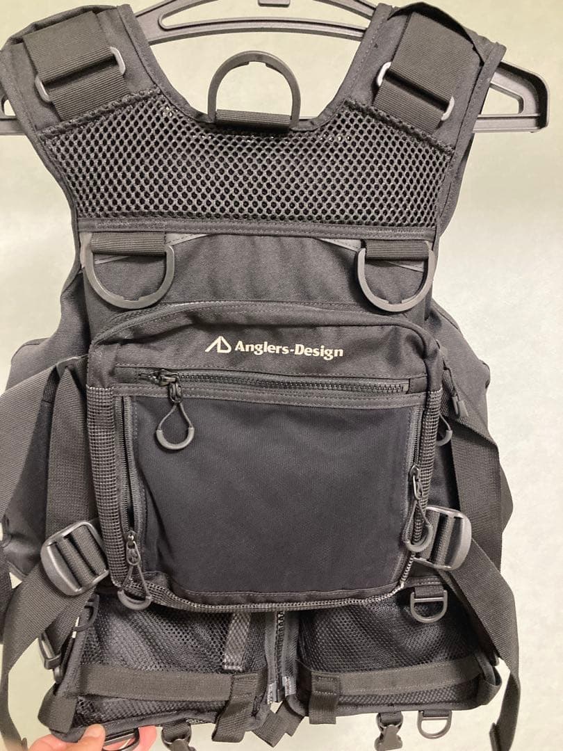 Anglers Design ブラック ライフジャケット