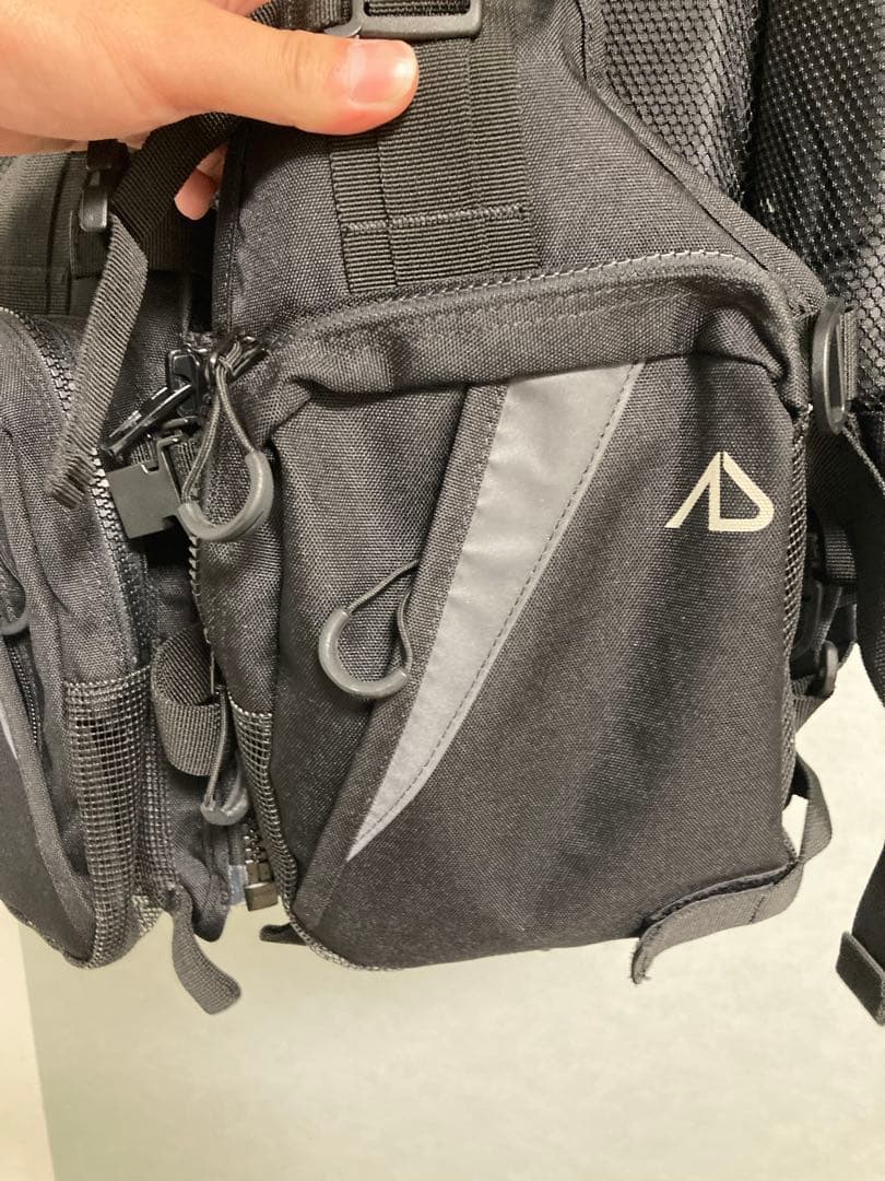 Anglers Design ブラック ライフジャケット