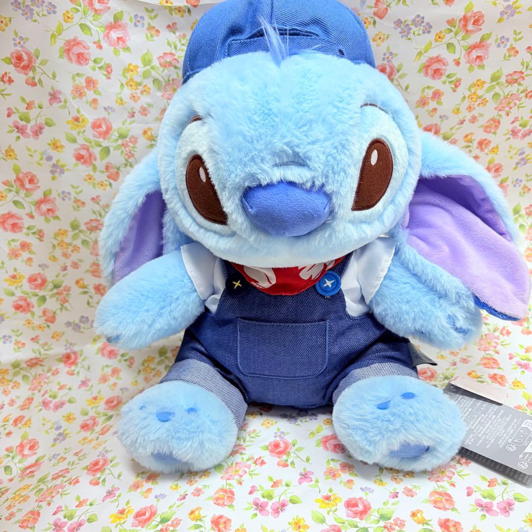 ディズニーストア　デニムスティッチ ぬいぐるみ