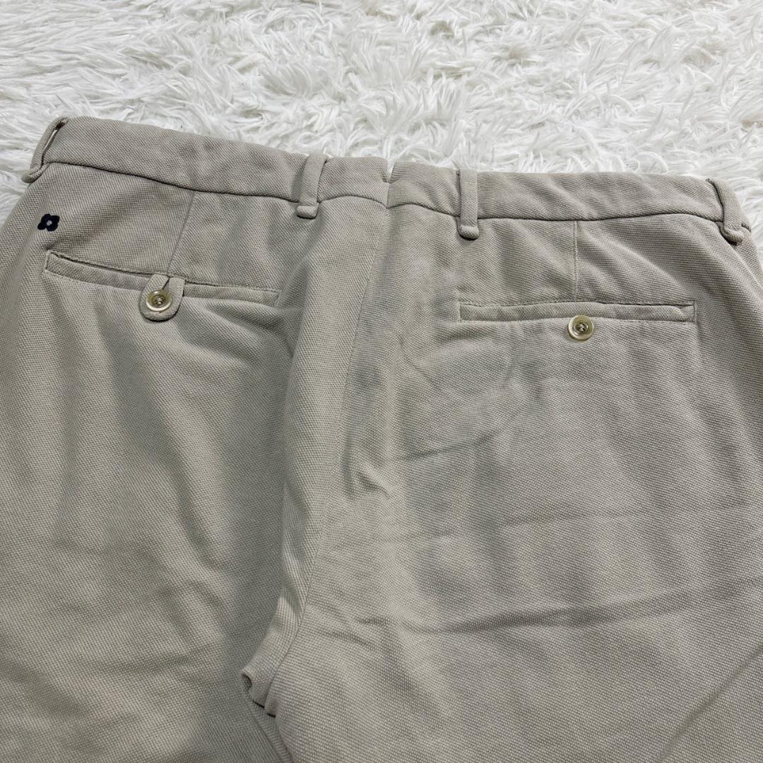 LARDINI　ベージュ コットン混紡 パンツ　50 リネン 麻