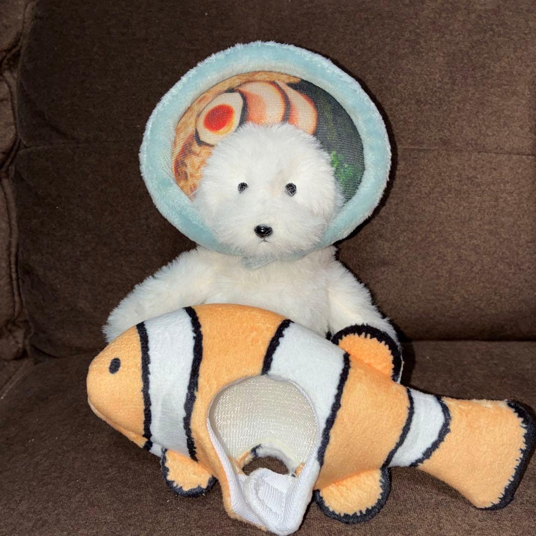 犬記録　ぬいぐるみマスコット　犬　ラーメン　クマノミ　着せ替えセット