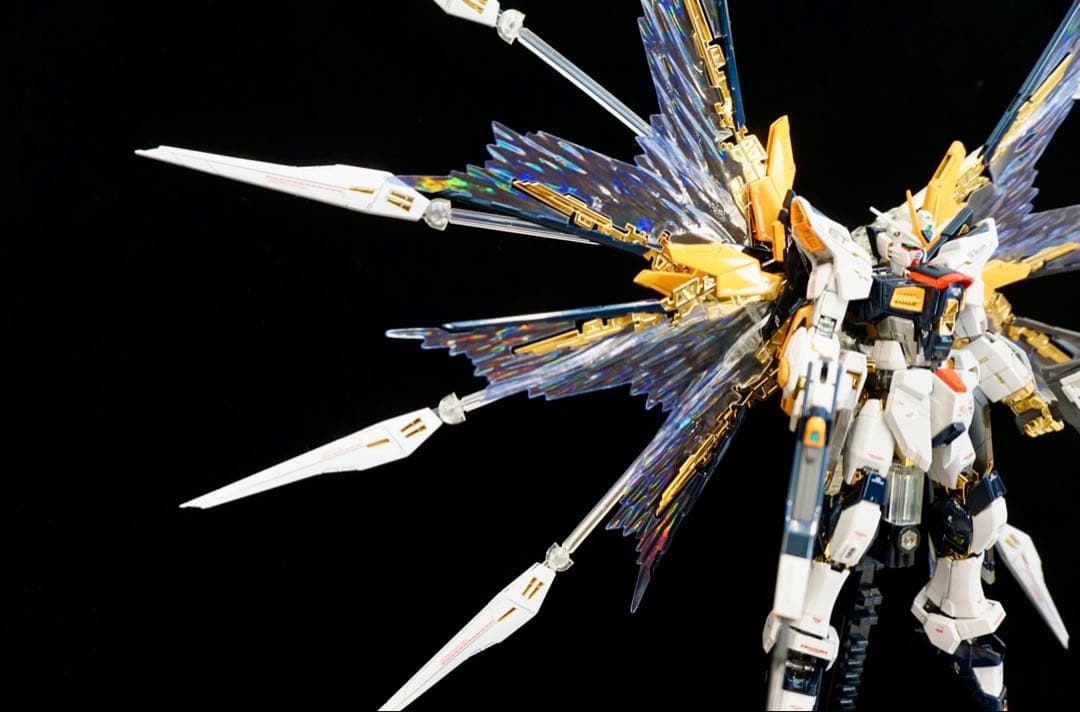 ※正月特価　全塗装RGストライクフリーダム　チタニウムフィニッシュ　ガンプラ