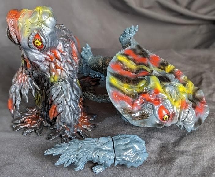 ヘドラセット「ゴジラ対ヘドラ」（Ｙ・ＭＳＦ）ソフビフィギュア４体セット