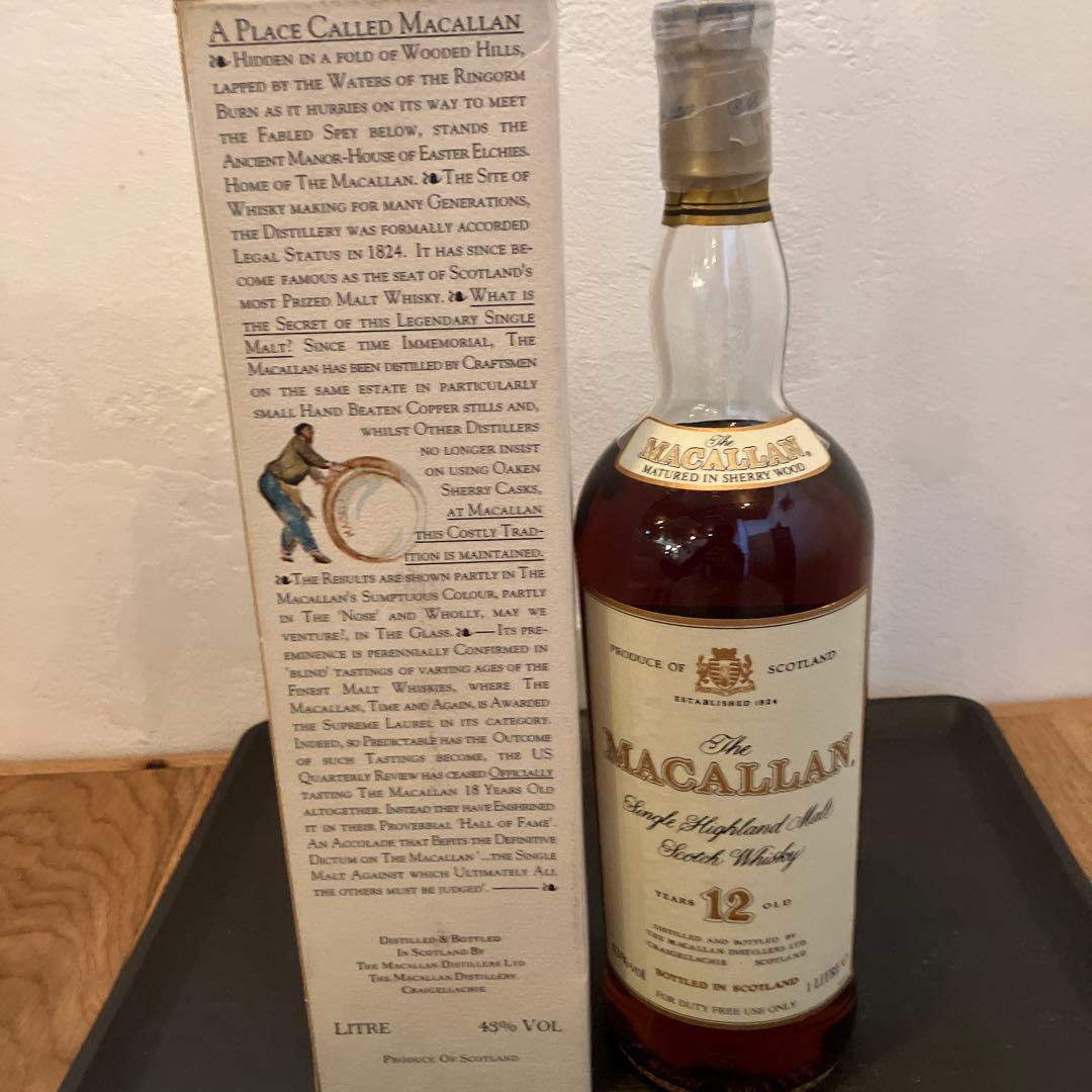 マッカラン12年旧ラベル 1l