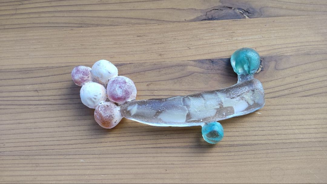 今井美智　ガラス作家　オブジェ　ペーパーウェイト　置物