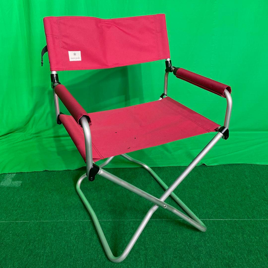 スノーピーク　 peak　FDチェアワイド　RD 座面火の粉穴開き有