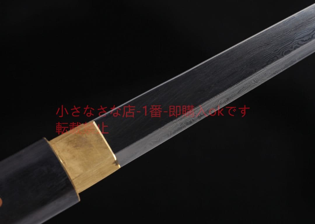 シンプル梅唐横刀黒白檀 古兵器 武具 刀装具 日本刀 模造刀 居合刀
