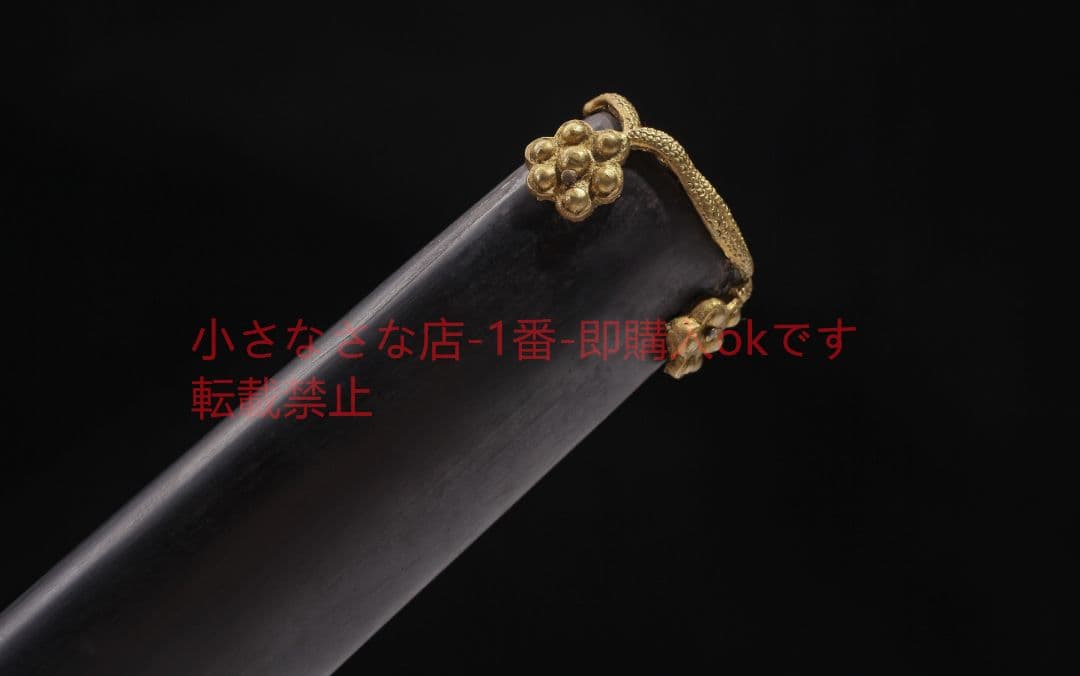 シンプル梅唐横刀黒白檀 古兵器 武具 刀装具 日本刀 模造刀 居合刀