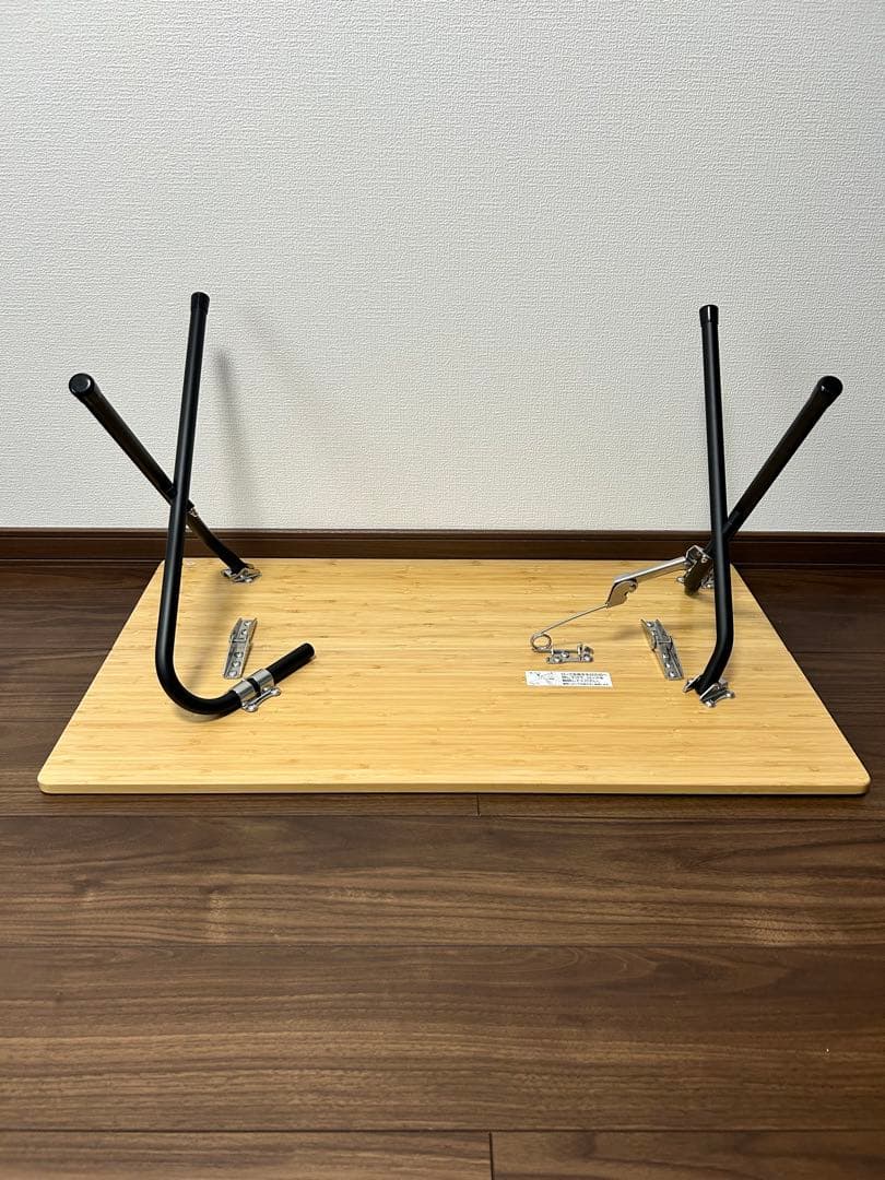 ワンアクションローテーブル Light Bamboo