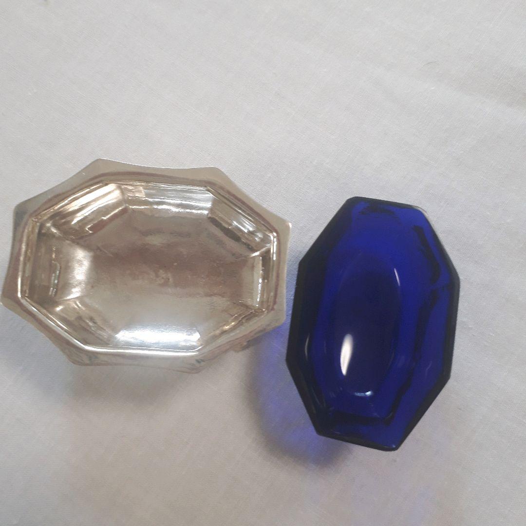 アンティークスターリングシルバー調味料入れセット