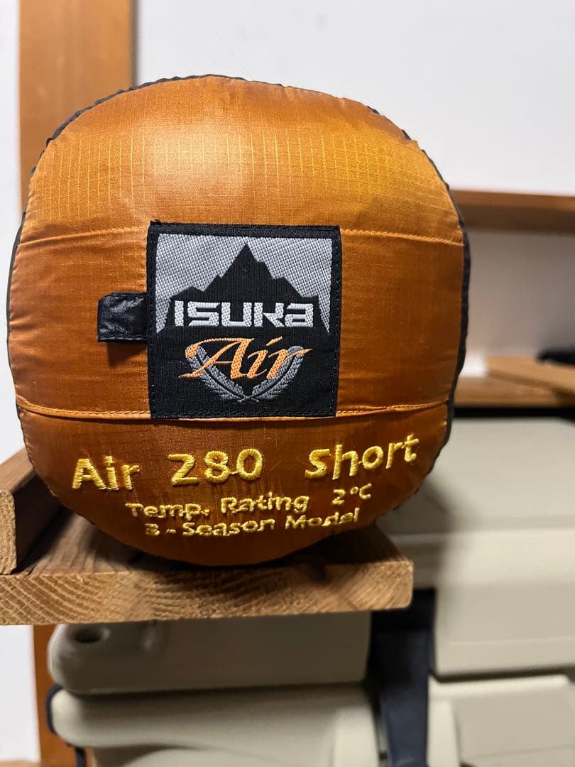 週末限定割引　訳あり破格 ISUKA Air 280 Short 寝袋 3シーズ
