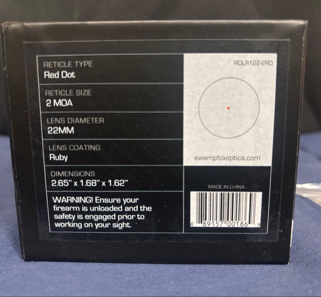 実物Swampfox Liberator II Mini ドットサイト スコープ