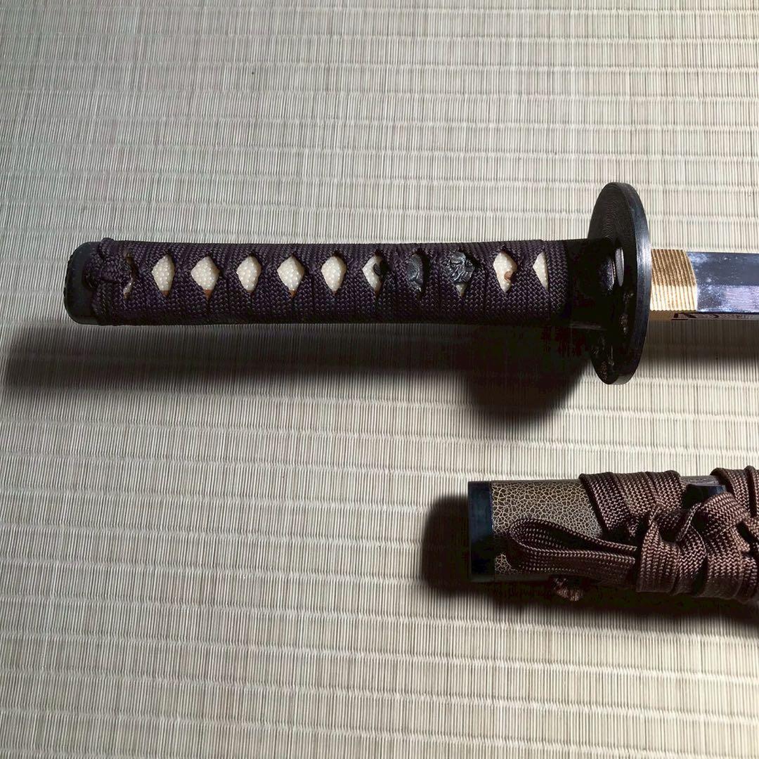 Js7 模造刀 日本刀 太刀 脇差 観賞用 大小 侍 刀 置物 昭和レトロ