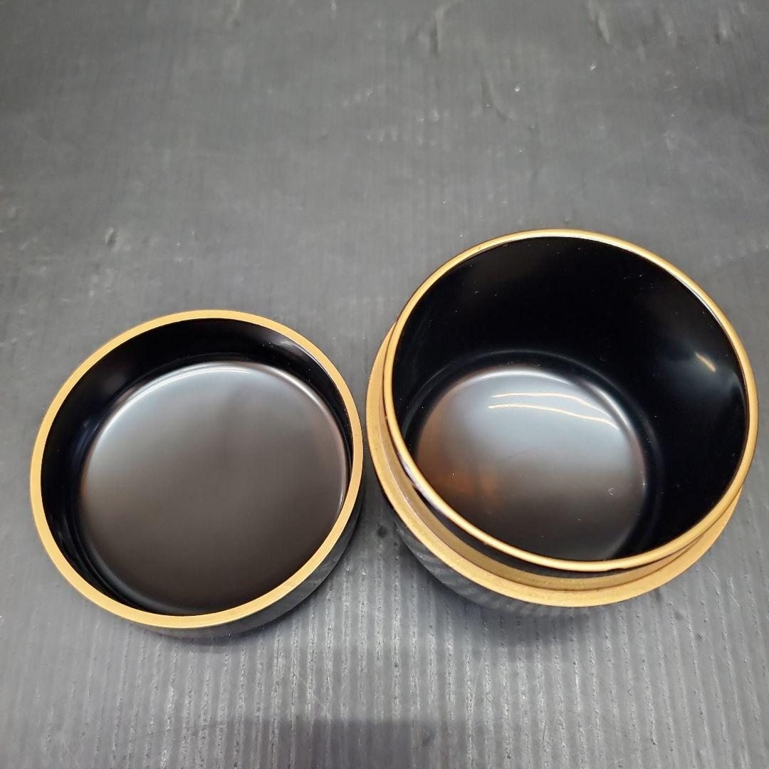 宗利 鶺鴒蒔絵 中棗 螺鈿 茶道具 煎茶道具 共箱　110