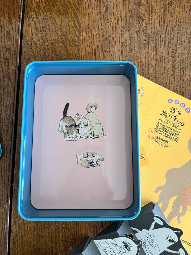 ヒグチユウコ　サーカス展　博多通りもん　空缶