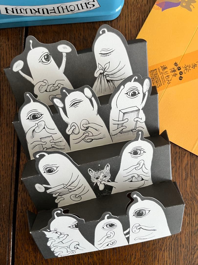 ヒグチユウコ　サーカス展　博多通りもん　空缶