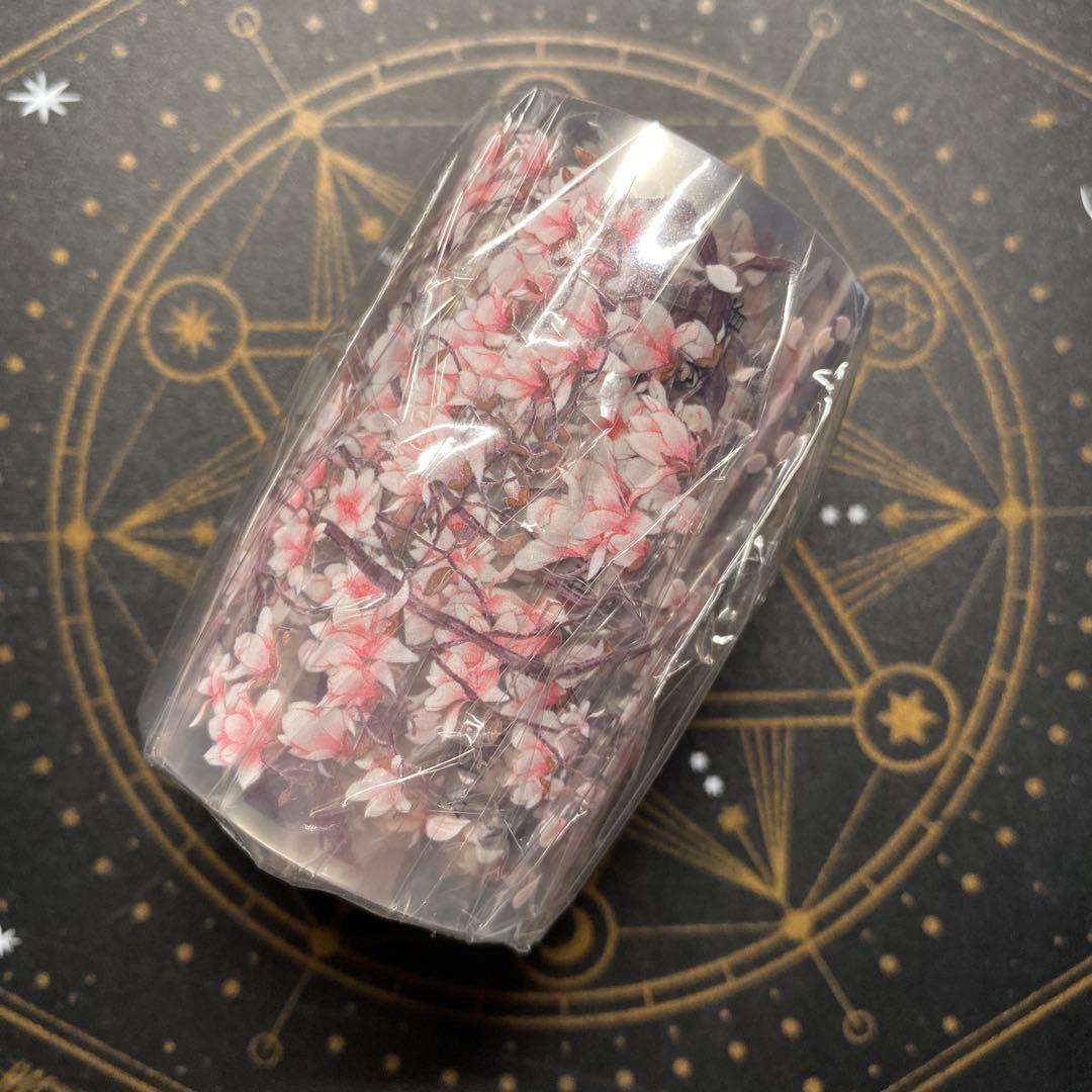 【8519】海外　マステ　5m巻売り　PET マスキングテープ　お花