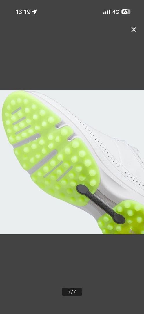 adidas BOOST ゴルフシューズ ホワイト27.0