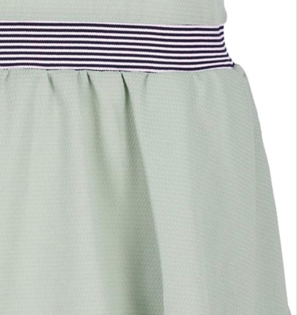 No.485 FILA アシメ裾が軽快な涼し気ワンピース☆モスグリーン☆