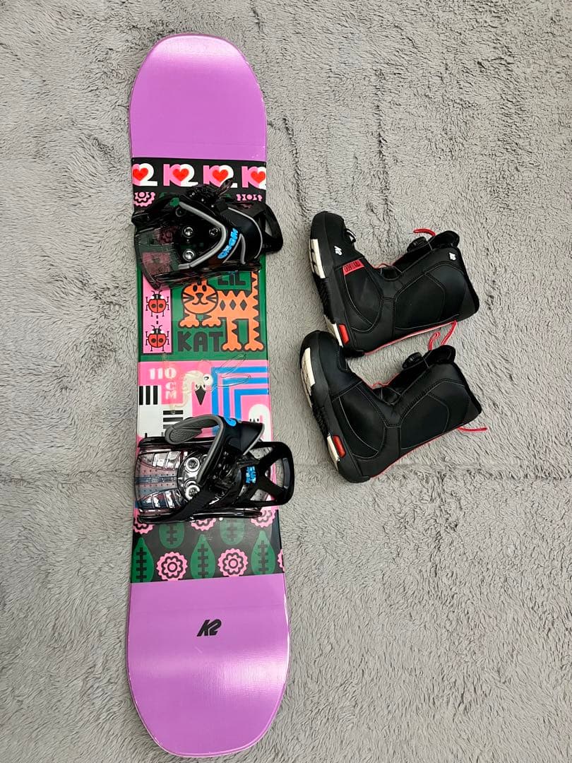 キッズ　スノーボード3点セット　110cm