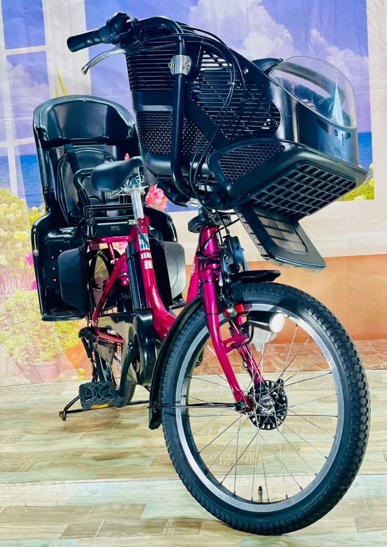 ヤマハパスキス⭐️人気モデル！子供乗せ電動アシスト自転車Y0001
