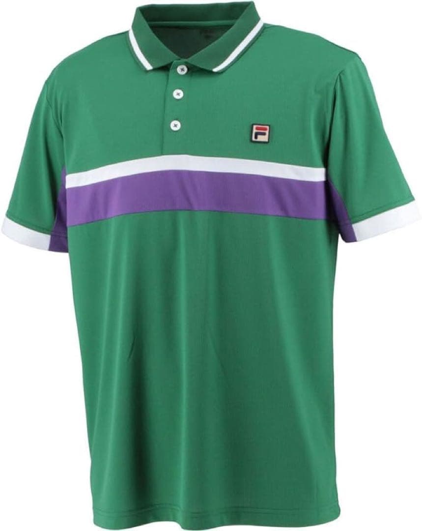 FILA フィラ テニスウェア 半袖ポロシャツ VM5602緑 メンズM新品