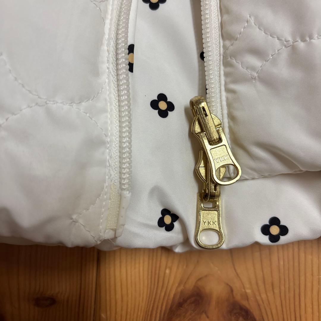 Callaway ダウンジャケット ホワイト 花柄　リバーシブル