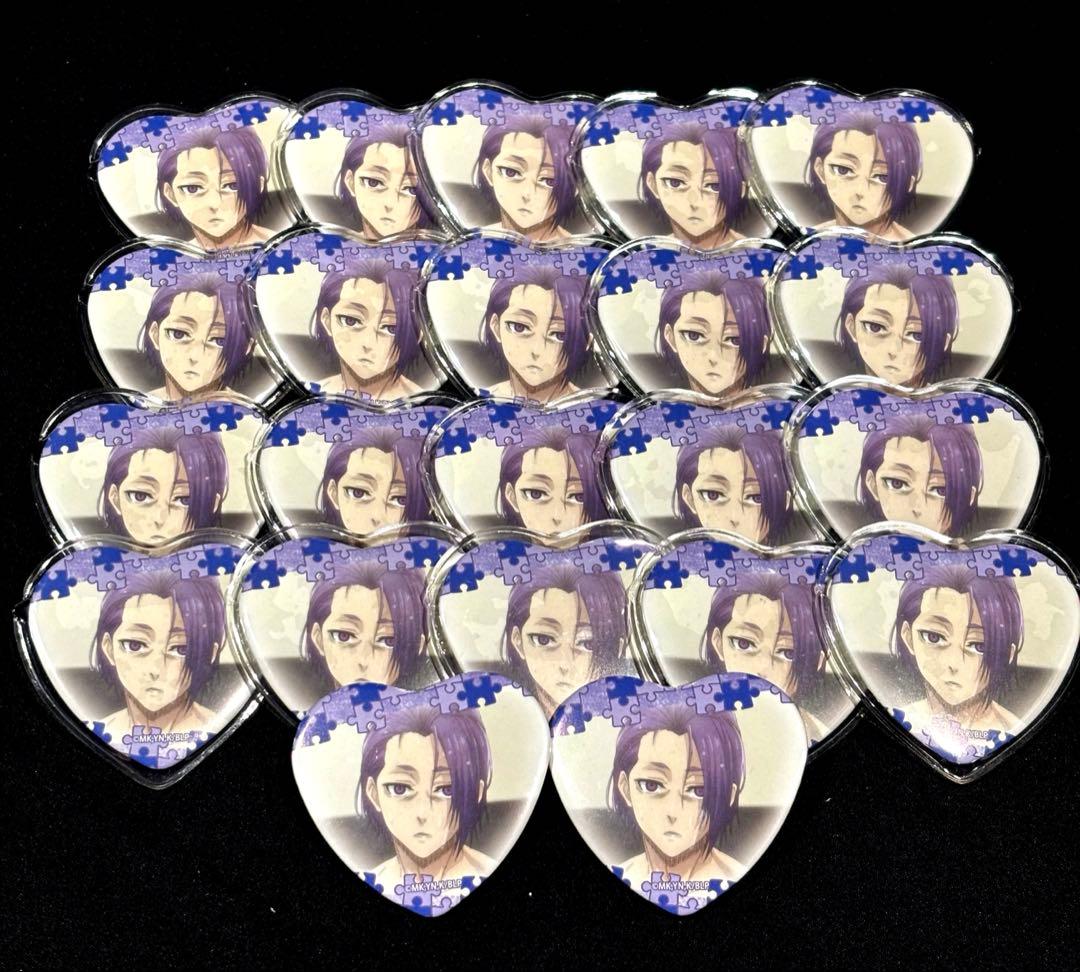 御影玲王 缶バッジ お風呂 ハート缶