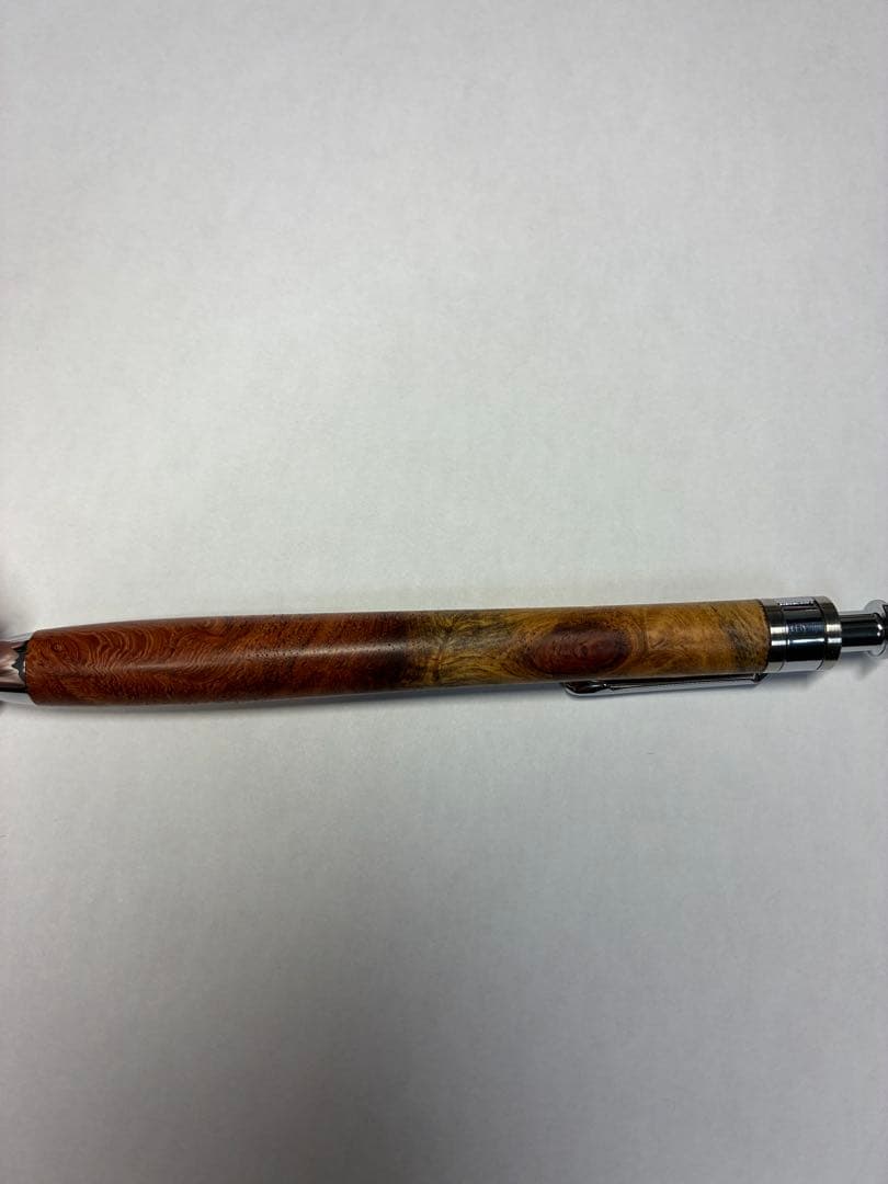 工房楔　シャープペン　花梨紅白　こぶ杢 0.5