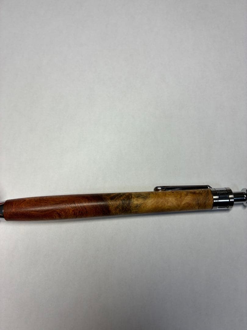 工房楔　シャープペン　花梨紅白　こぶ杢 0.5