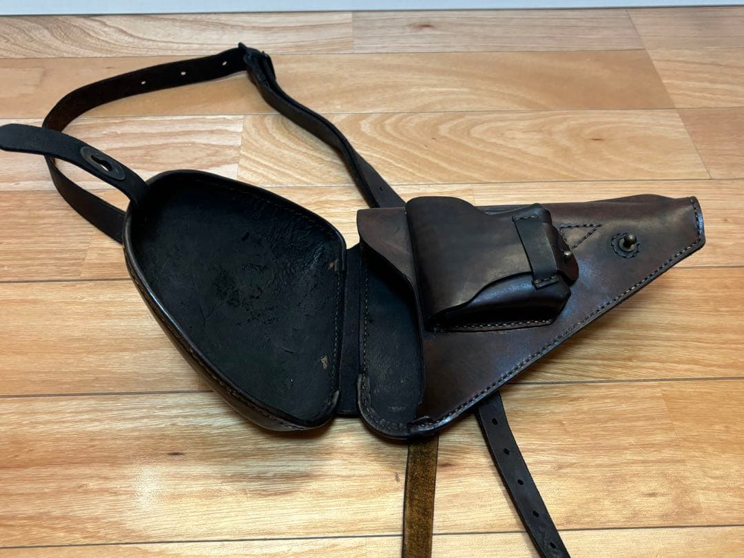 南部十四年式 拳銃嚢 斜革付