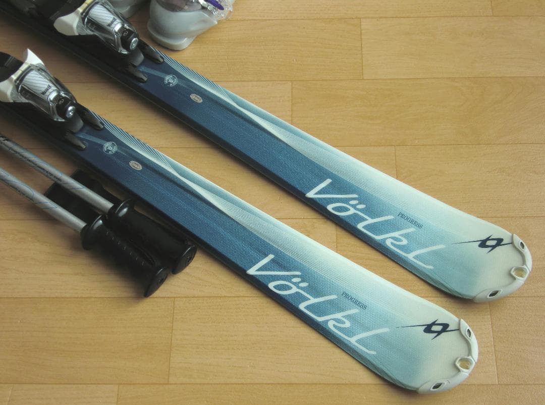■■送料無料■VOLKL■女性用スキーフルセット■板148靴24.5■メンテ付■
