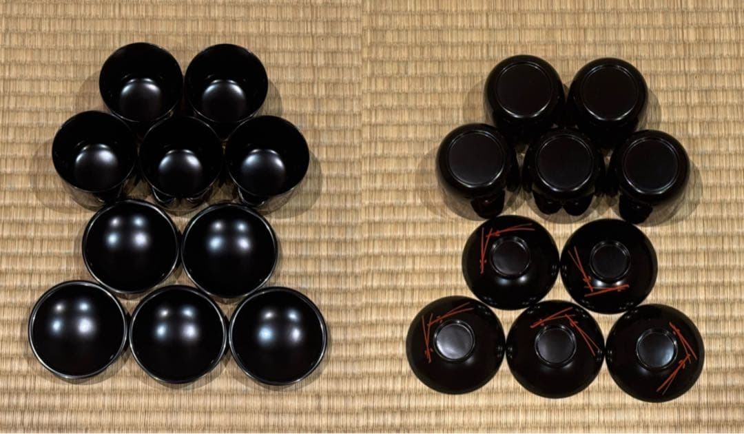 輪島塗 塗師 角藤弘悦 懐石道具 五客揃 共箱 引き盃 盃台 椀 茶懐石一式